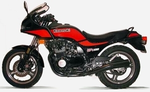 1985 GPz550 Black-Red