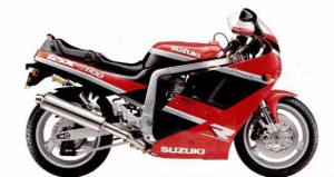 1990 GSXR1100 Red/Black Model